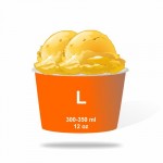 Ice cream cup "L" double-wall, with custom printing